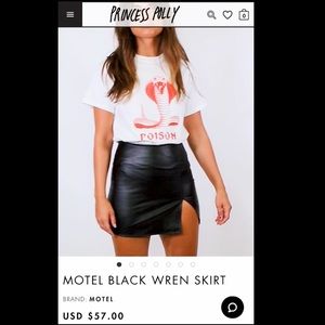 Motel black wren skirt